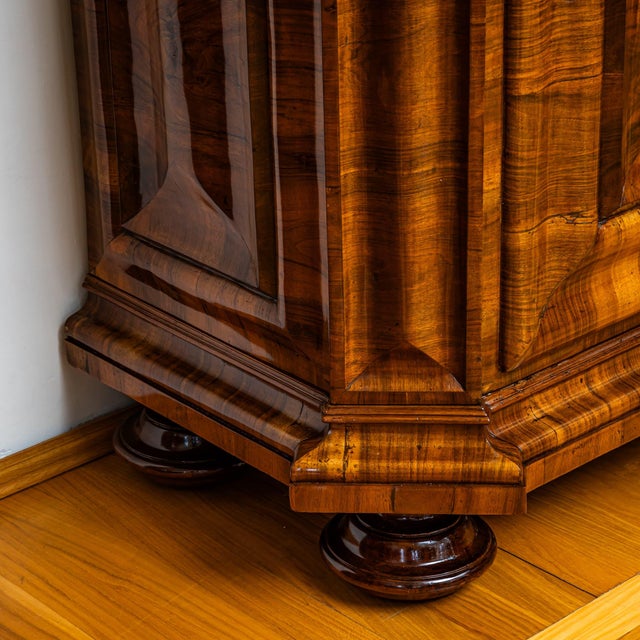 Baroque Serpentine Armoire, 1800s For Sale - Image 9 of 10