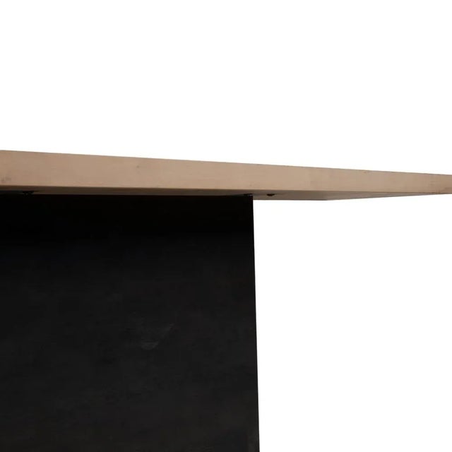 Modern Zoom Console Table in Brown and Wood by Mobimex TIX For Sale - Image 3 of 11
