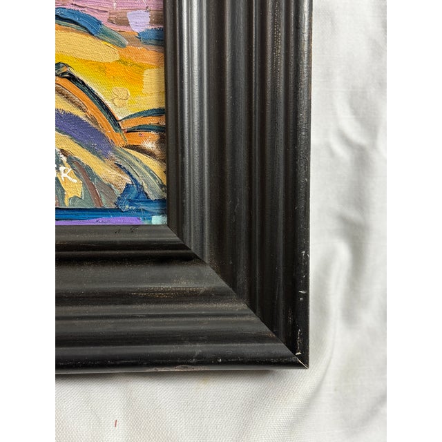 Paint Henri Lenoir Sunset Cypress Tree Painting For Sale - Image 7 of 7