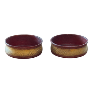 Pair of 19th Century Red Wine Coasters