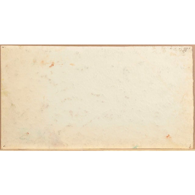 Albert Goltjakov, Horse Race at the Hippodrome, 1966, Watercolor For Sale - Image 4 of 5