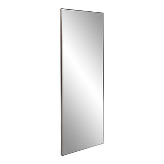 Van Buren Brushed Brass Rectangle Mirror For Sale