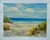 Coastal Contemporary Coastal Beach Seascape Oil Painting on Canvas, Unstretched, by H. Cole For Sale - Image 3 of 6