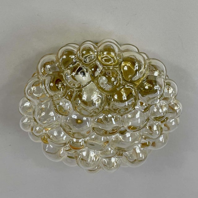 Mid-Century Modern Tinted Bubble Glass Flush Mount from Limburg, 1960s For Sale - Image 11 of 16
