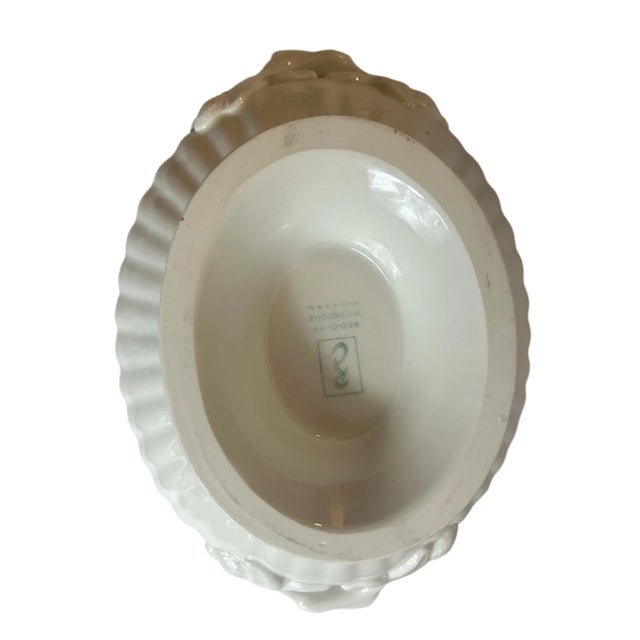 Vintage Red-Cliff Ironstone Soup Tureen with lid Approximately 12” wide including handles Approximately 8” across...