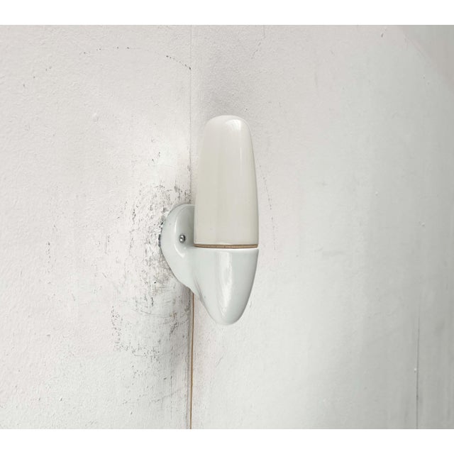 Mid-Century Modern German Ceramic 6065 Sconce by Wilhelm Wagenfeld for Lindner, 1950s, Set of 2 For Sale - Image 16 of 18