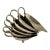 Mid-Century Modern Era Italian Silver Individual Au Jus Sauce Boats, Set of Six For Sale