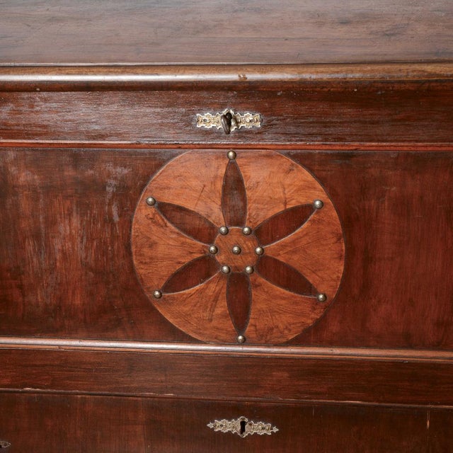 Cassacomo Chest Inlaid and Veneered with Various Woods, Italy, 19th Century For Sale - Image 12 of 18