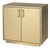 Francois 32 in. W Rectangular Wood and Leather 2 Door Accent Cabinet, Antique Gold For Sale