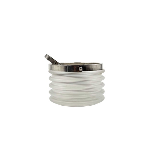 Space Age Onde Series Ice Bucket in Crystal by Sergio Asti for Arnolfo di Cambio, Italy, 1970s For Sale - Image 6 of 6