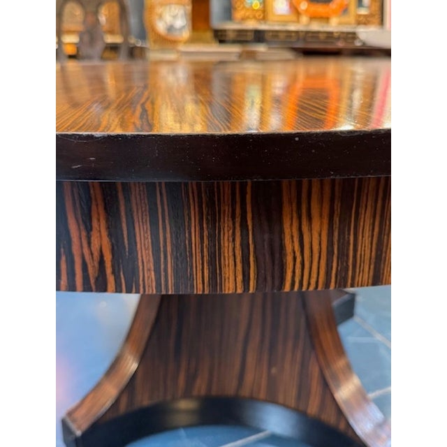 Art Deco Italian Deco Macassar Center Table For Sale - Image 3 of 4