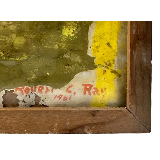 American Robert Ray Signed Watercolor on Paper For Sale - Image 3 of 5