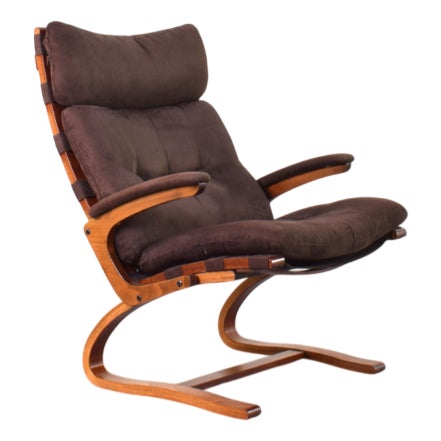 Mid-Century Lounge Chair by Elsa & Nordahl Solheim for Rybo Rykken, 1960s For Sale