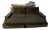 Sota by Massimo Scolari for Giorgetti Black & Smoke Gray Wool Sofa For Sale
