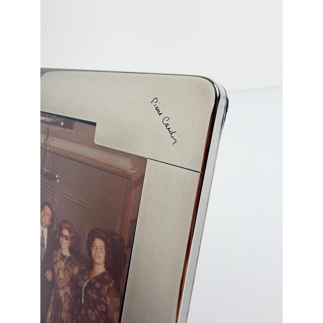 Silver-Plated Picture Frame by Pierre Cardin, France, 1970s For Sale - Image 4 of 14