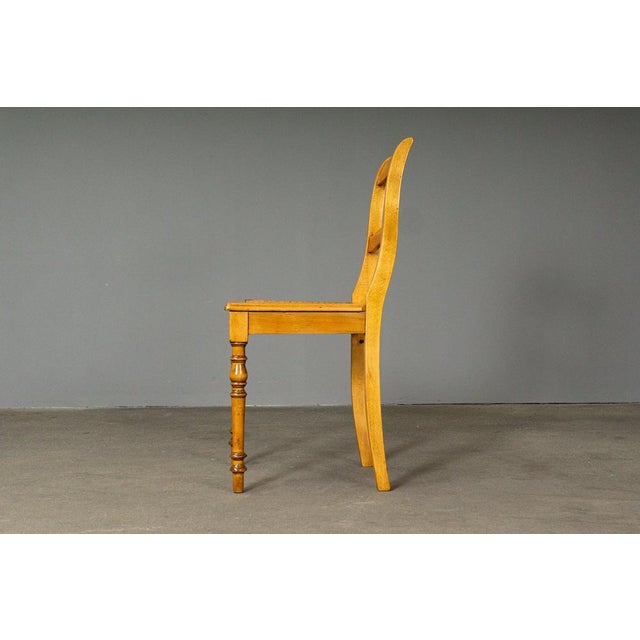 Wood Biedermeier Chair in Birch For Sale - Image 7 of 18