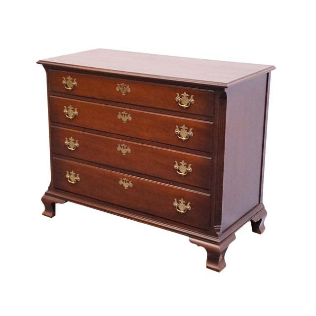 KINDEL FURNITURE Solid Mahogany Traditional Style 45" Four Drawer Chest 176-2 - Oxford Finish 36" High 45" Wide 21.5" Deep...