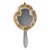 1950s Italian Venetian Yellow Murano Glass Hand Mirror, 1950s For Sale - Image 5 of 5