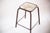 Vintage Industrial Metal Stool For Sale - Image 4 of 4