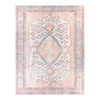 Amelie Machine Woven Rug Light Grey 7x10 For Sale