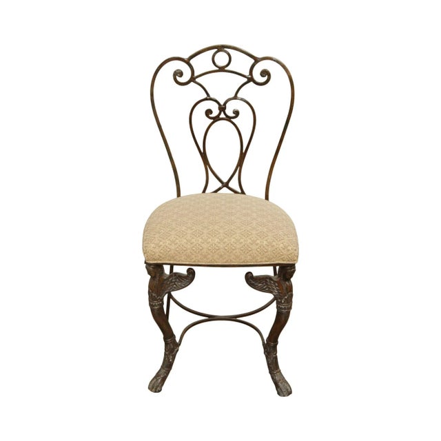 French Neoclassical Style Figural Carved Accent Chair For Sale - Image 13 of 13