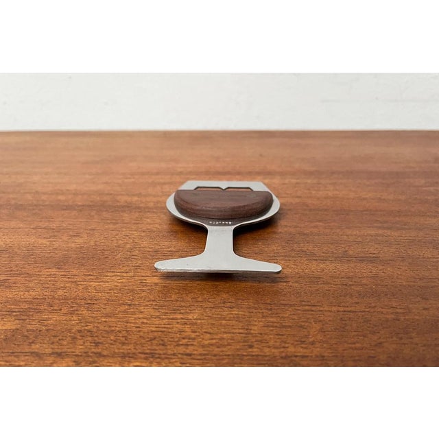 Mid-Century Wine Glass-Shaped Bottle Opener in Metal and Wood, 1960s For Sale - Image 13 of 14