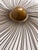 Vintage 30” Brass-Finish Starburst Sunburst Wall Sculpture For Sale In Miami - Image 6 of 9