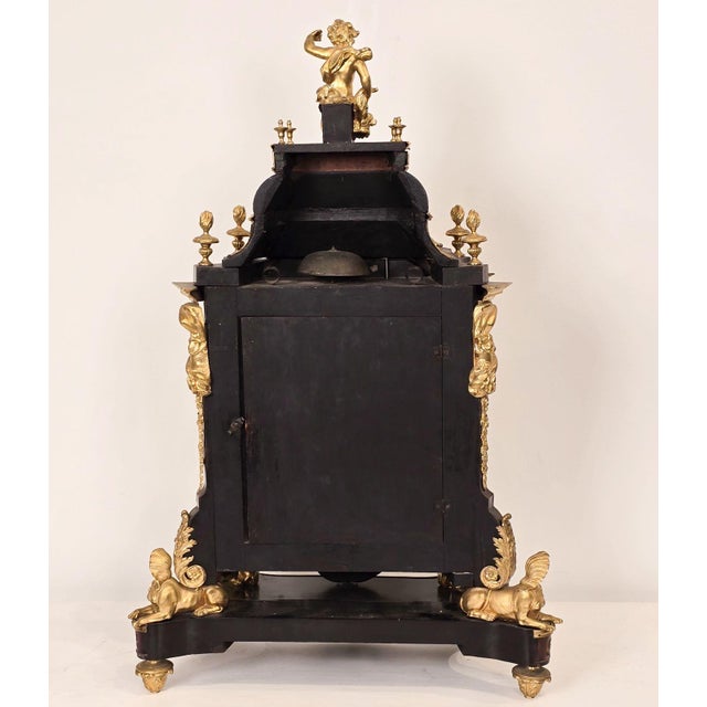 Louis XIV Boulle and Gilt Bracket Clock For Sale - Image 4 of 16