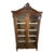 1970s Elegant French Provincial Curio Cabinet / Display Hutch – Solid Wood Glass China Cabinet For Sale
