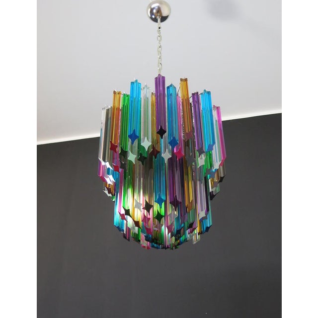 Murano Glass Elena Model Chandelier in the style of Venini Style, 1990 For Sale - Image 10 of 13