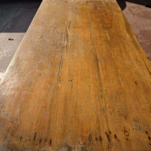Early 20th Century Wood Writing Desk with Drawer For Sale - Image 10 of 13