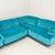 Fiandra Corner Modular Sofa in Blue Velvet by Vico Magistretti for Cassina, 1980s, Set of 4 For Sale - Image 14 of 18