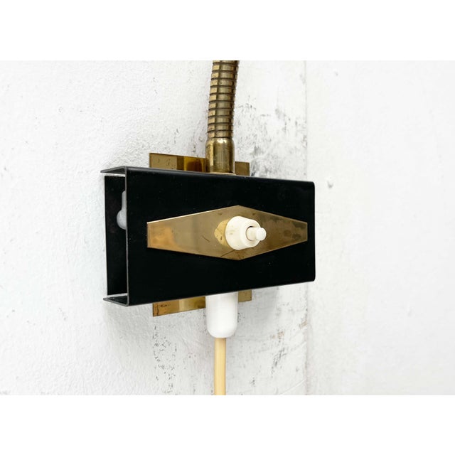 Mid-Century Modern Gooseneck Wall Lamp from Aris, Finland, 1950s For Sale - Image 11 of 18