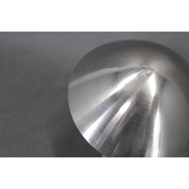 Czechoslovak Art Deco Chrome Table Lamp with Metal Shade, 1930s For Sale - Image 6 of 12