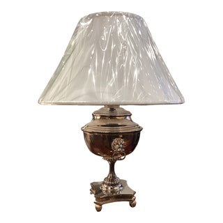 Vintage Ralph Lauren Silver Lamp For Sale