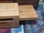 Multi-Tiered Wood Block Coffee Table + Drawer For Sale - Image 4 of 12