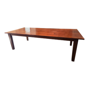 Vintage Custom Farmhouse Dining Room Table Shaker Harvest Primitive Plank Board