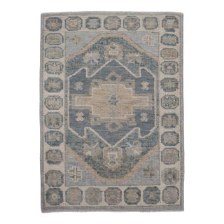 Turkish Oushak Rug 2'3" x 3'2" For Sale