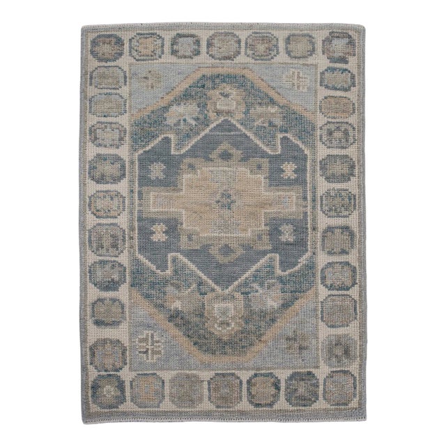 Turkish Oushak Rug 2'3" x 3'2" For Sale