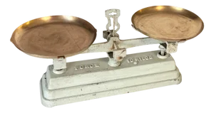 French Scale in Wrought Iron and Brass
