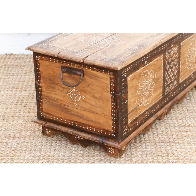 Floral Mandala Mother of Pearl Inlaid Chest For Sale - Image 10 of 12