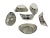 Six silver miniature bonbon baskets, Bonebakker, Amsterdam,1928 Six silver very small bonbon baskets in boat shape and...