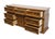 Brown Bassett Furniture Solid Oak Traditional American Colonial Revival 70" Triple Door Dresser 2085-247 For Sale - Image 8 of 15