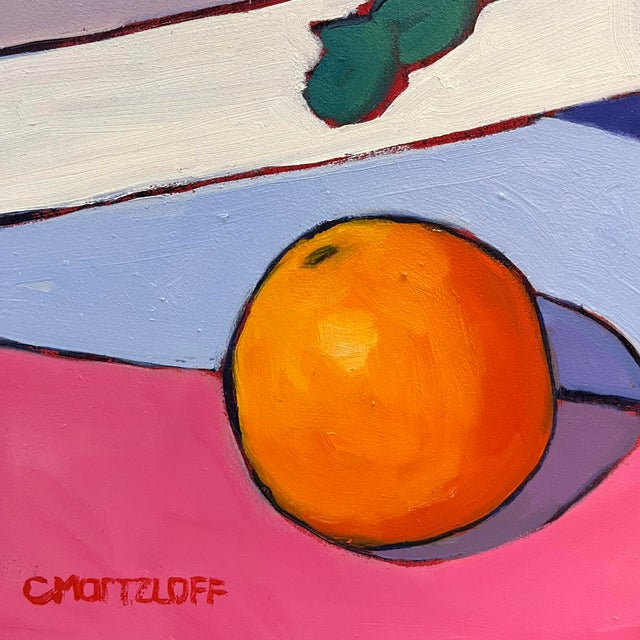 Bubbling Joy – Vibrant Contemporary Still Life With Citrus and Greenery For Sale In New York - Image 6 of 8