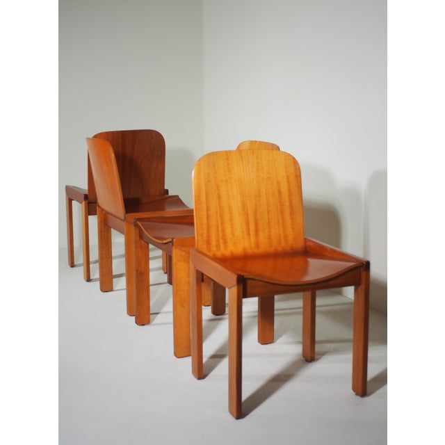 Dining Chairs by Afra and Tobia Scarpa for Molteni, Italy, 1970s, Set of 4 For Sale - Image 6 of 18