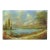 French Impressionist Landscape Lake Oil Painting Signed For Sale