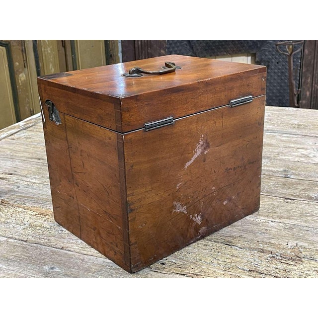 Early 20th Century English Mahogany Dentists Cabinet For Sale - Image 4 of 15