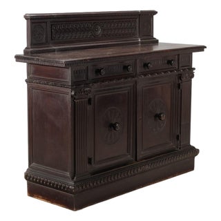 Neo-Renaissance Style Walnut Sideboard For Sale