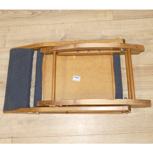 Metal Foldable Rocking Ottoman from Mayer For Sale - Image 7 of 8