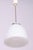 Mid-Century Chandelier in Chrome, Steel, and Opaline Glass, Czech, 1950s For Sale - Image 4 of 8